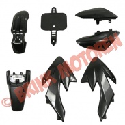 Pitbike/dirtbike 4 takt - Pitbike Dirtbike kappenset CRF model carbon look  - 1224 (B-4-1-1)
