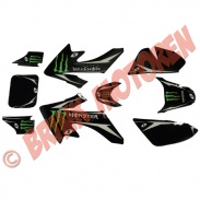 Pitbike/dirtbike 4 takt - Pitbike Dirtbike stickerset monster energy voor CRF  - 1572 (4-2-7)