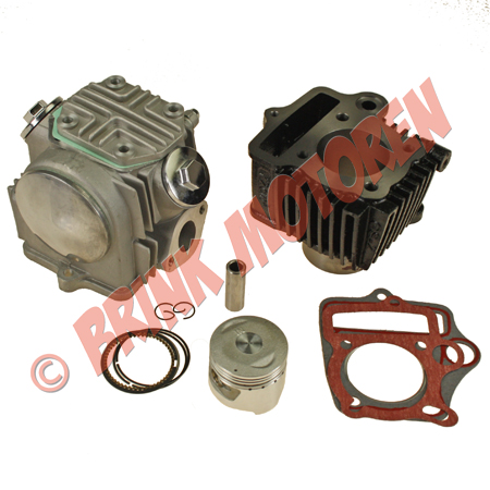 Dirtbike Quad ATV brommer cilinder met zuiger en complete kop 70cc |  BRINKMOTOREN.NL