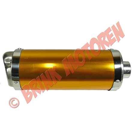 Pitbike Dirtbike losse uitlaatdemper geel | BRINKMOTOREN.NL